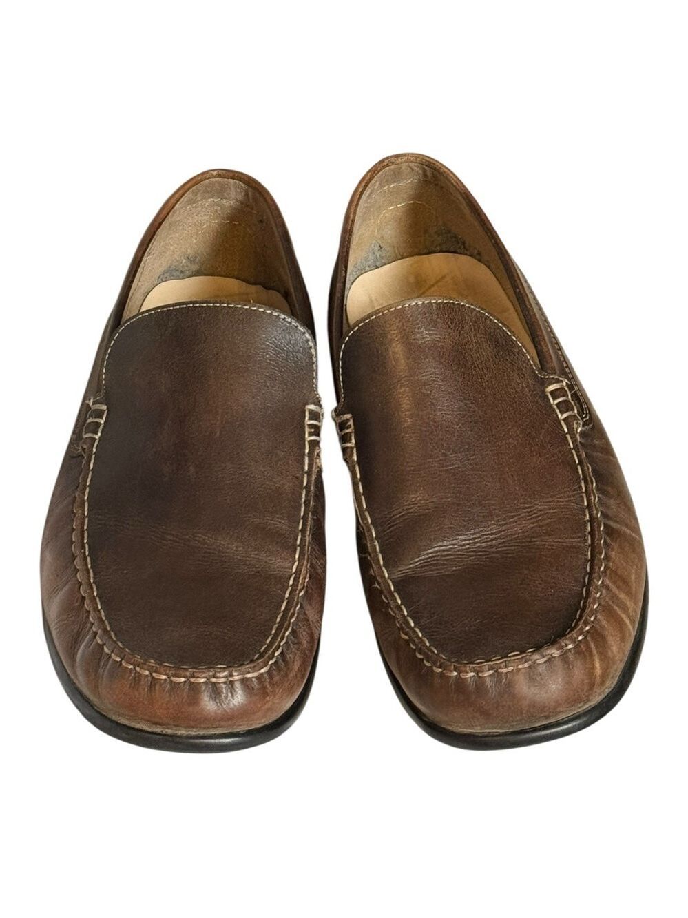 ECCO Brown Leather Slip-On Loafers EU 47 US 13 - Picture 5 of 7